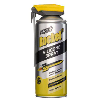 Rocket Tt Add It Silicone Spray 400Ml Anti-Friction Lubricant Spray Rsl400 from B&Q