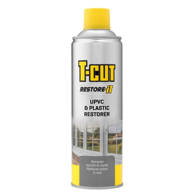 T-Cut Upvc & Plastic Restorer 500Ml Restore Faded Trim Window Frames Outdoor