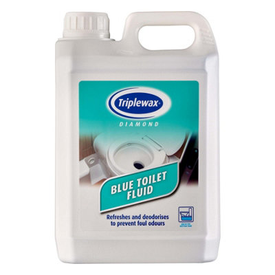 Triplewax 2.5L Blue Toilet Fluid Cleaner Sanitiser Caravan Motorhome Camping from B&Q