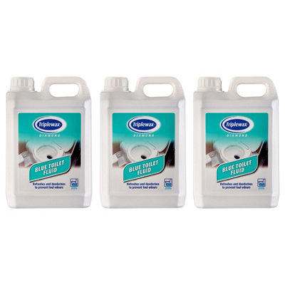 Triplewax 2.5L Blue Toilet Fluid Cleaner Sanitiser Caravan Motorhome Camping from B&Q