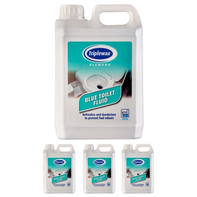 Triplewax 2.5L Blue Toilet Fluid Cleaner Sanitiser Caravan Motorhome Camping from B&Q