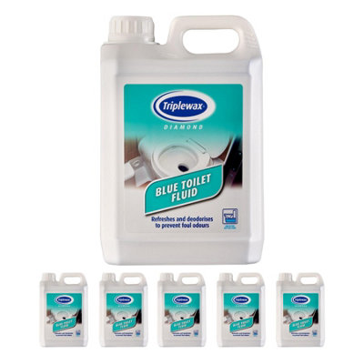 Triplewax 2.5L Blue Toilet Fluid Cleaner Sanitiser Caravan Motorhome Camping from B&Q