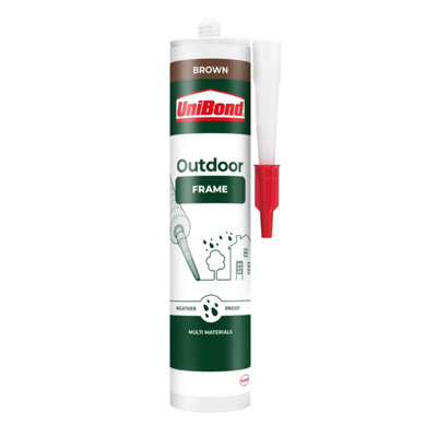 Unibond Durable Weatherproof Sealant Frame Cartridge Brown384G from B&Q