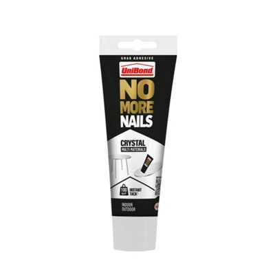 Unibond No More Nails Crystal Translucent Water Resistant Adhesive 232GVolume 200Ml from B&Q