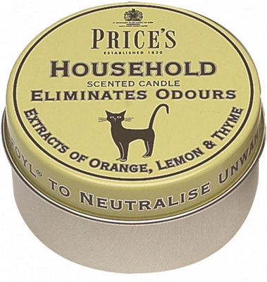 B&Q Price's Candles - Household Tin - Scented