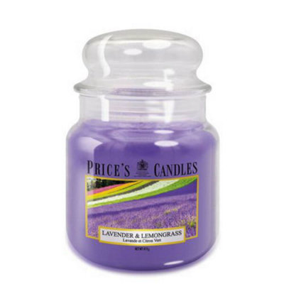 Price's Candles Prices Fragrance Collection Lavender & Lemongrass Medium Jar Candle from B&Q
