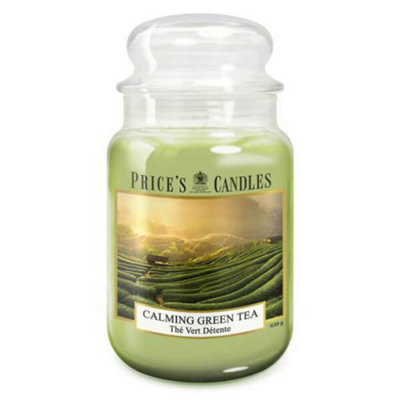 Price's Candles Prices Fragrance Collection Calming Green Tea Large Jar Candle from B&Q