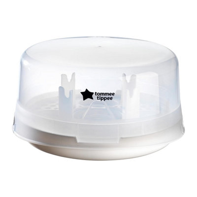 Tommee Tippee Microwave Steam Steriliser Baby Bottle 4-Minute Cycle White - Image 8