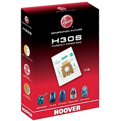 Hoover Telios H30S Purefilt Vacuum Cleaner Dust Bags (Pack Of 5) from B&Q