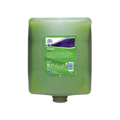 Deb Lim4Ltr Solopol 4 Litre Lime from B&Q