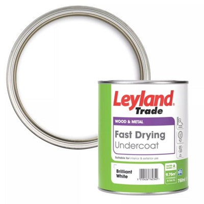 Leyland Trade Wood & Metal Undercoat Brilliant White 750Ml from B&Q