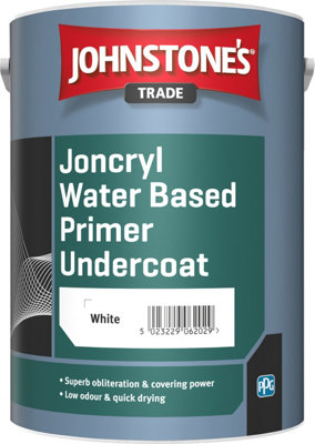 Johnstones Trade Joncryl Primer Undercoat White 1L from B&Q