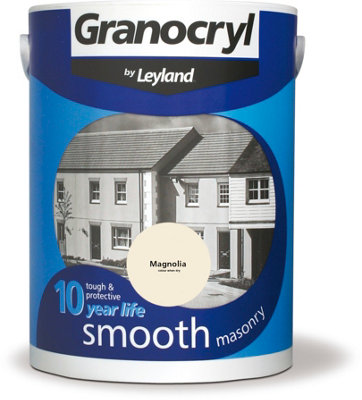 B&Q -  Smooth Masonry Paint Magnolia 5L