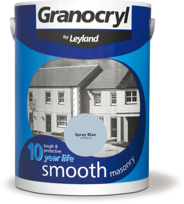 Granocryl Smooth Masonry Spray Blue 5L from B&Q