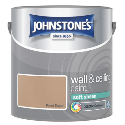 Johnstone's Wall & Ceiling Burnt Sugar Soft Sheen Paint2.5L from B&Q