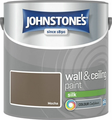 Johnstone's Wall & Ceilings Mocha Silk Paint2.5L from B&Q