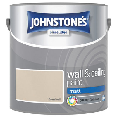 Johnstone's Wall & Ceiling Seashell Matt Paint2.5L from B&Q