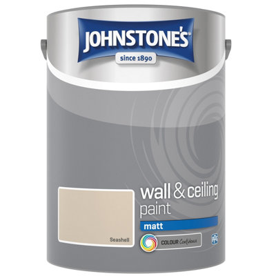 Johnstone's Wall & Ceiling Seashell Matt Paint5L from B&Q