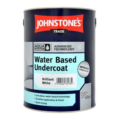 Johnstone's Trade Aqua Undercoat Brilliant White 5L from B&Q