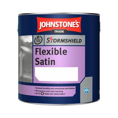 Johnstone's Trade Stormshield Flexible Satin 2.5L Black