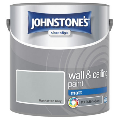 B&Q -  Wall & Ceiling Manhattan Grey Matt Paint2.5L