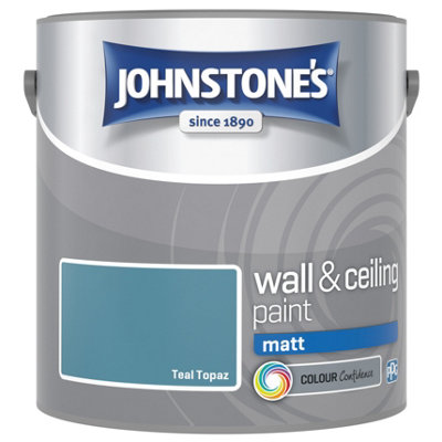 Johnstone's Wall & Ceiling Teal Topaz Matt Paint2.5L from B&Q