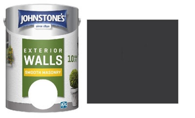 B&Q -  Johnstones Weatherguard Smooth Masonry Paint5 LitreBlack
