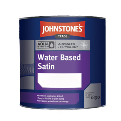 Johnstone's Trade Johnstones Trade Aqua Satin Brilliant White 1L from B&Q