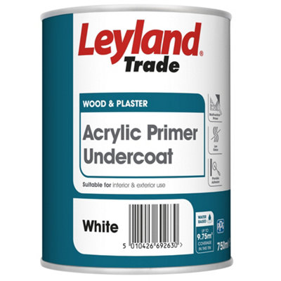 Leyland Trade Universal White Multi-Surface Primer & Undercoat750Ml Tin from B&Q