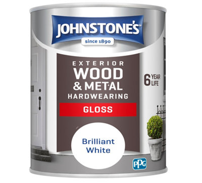 Johnstone's Brilliant White Exterior Gloss Paint - Image 4