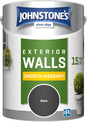 B&Q -  Masonry Paint Black5L