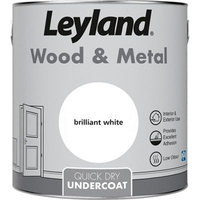 Leyland Brilliant White Wood Undercoat2.5L Tin from B&Q