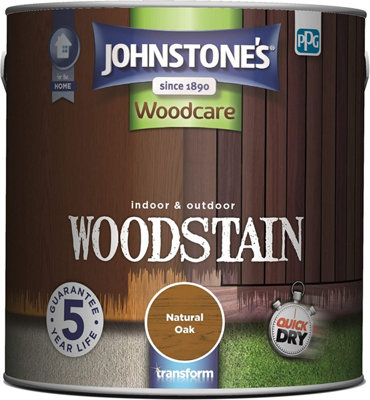 Johnstone's Indoor & Outdoor Woodstain Natural Oak - 2.5L