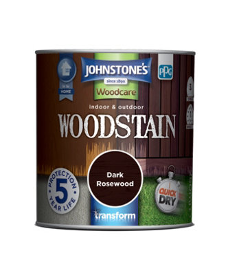 Johnstone's Indoor & Outdoor Woodstain Dark Rosewood250Ml from B&Q