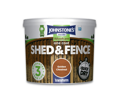 Johnstone's Shed & Fence Golden Chestnut5L from B&Q