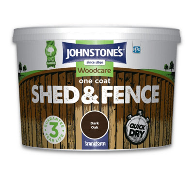 Johnstone's Shed & Fence Dark Oak9L from B&Q