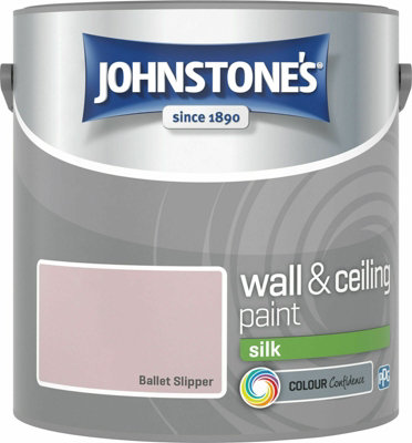 Johnstone's Wall & Ceilings Ballet Slipper Silk Paint2.5L from B&Q