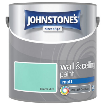 Johnstone's Wall & Ceiling Miami Mint Matt Paint2.5L from B&Q