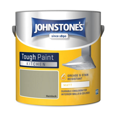 Johnstone's Kitchen Matt Tough Paint Hemlock2.5L from B&Q