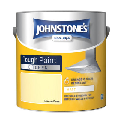 Johnstone's Kitchen Lemon Daze Matt Emulsion Paint 2.5L - Yellow - Image 8