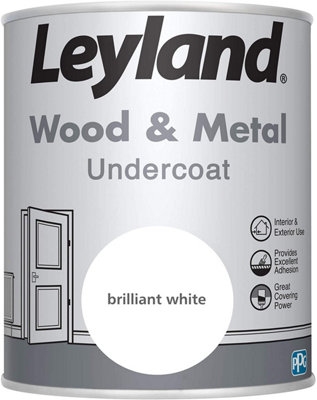 Leyland Wood & Metal Brilliant White Undercoat 750Ml from B&Q