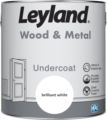 Leyland Wood & Metal Brilliant White Undercoat 2.5L from B&Q