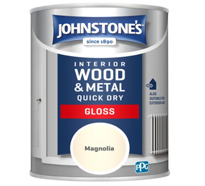 Johnstone's Quick Dry Gloss Magnolia 750Ml from B&Q