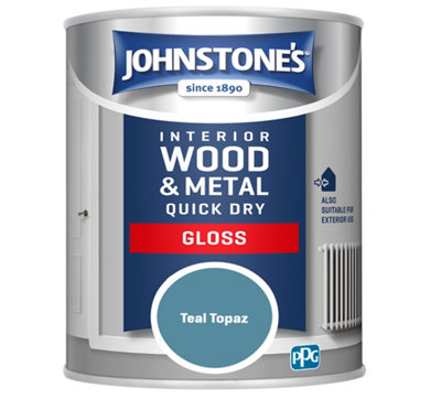 Johnstone's Quick Dry Gloss Teal Topaz 750Ml from B&Q