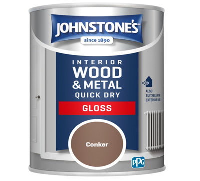 Johnstone's Quick Dry Gloss Conker 750Ml from B&Q