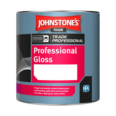 Johnstone's Trade Johnstones Trade Professional Gloss Black 1L from B&Q