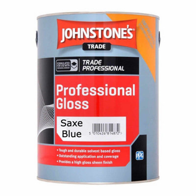 Johnstone's Trade Professional Gloss Saxe Blue 5L from B&Q