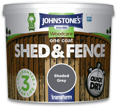Johnstone's - Shed & Fence Paint - 5L - Shaded Grey - Image 4