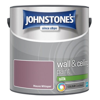 B&Q -  Wall & Ceilings Silk Mauve Whisper Paint 2.5L