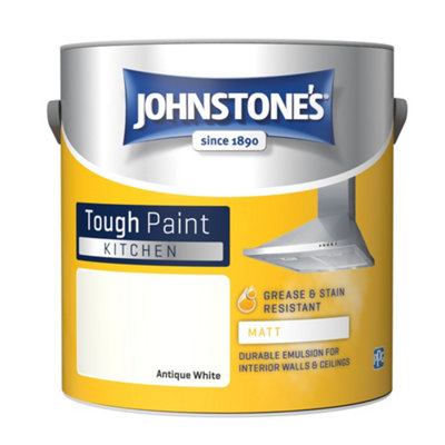 Johnstone's Kitchen Paint - Antique White - Matt Emulsion - 2.5L - Image 9